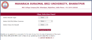 Brij University BA 3rd Year Result 2022 Name Wise OUT Private & Regular
