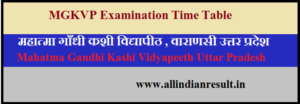 MGKVP BA 3rd Year Time Table 2023 www.mgkvp.ac.in time table pdf