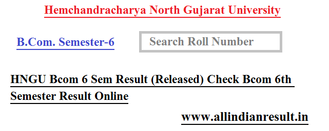 Hngu Bcom Sem Result Released Check Ngu Ac In Bcom Th