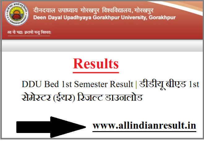 Ddu Bed St Semester Result St