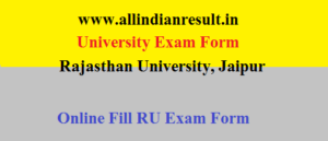 Uniraj Msc Final Year Exam Form 2021 RU Exam Form Date Declare