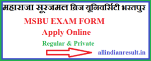 Brij University Bsc 2nd Year Exam Form 2023-2024 Apply All Regular/Private