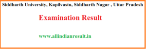 Siddharth University Bsc 2nd Year Result 2024 Siddharth University kapilvastu Result 2024