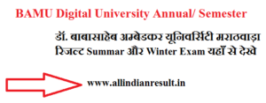 BAMU Bsc 1st Year Result 2024 www.bamu.ac.in Result 2024 Date & Download Link