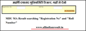 MDU MA Result 2024 (declared) mdu.ac.in Check महर्षि दयानंद यूनिवर्सिटी रिजल्ट by name and father name