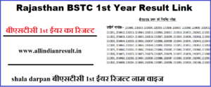 Rajasthan BSTC 1st Year Result 2024 (Link Out) rajshaladarpan.nic.in बीएसटीसी 1st ईयर रिजल्ट नाम वाइज