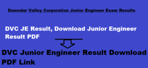 DVC JE Result 2023, Download Junior Engineer Result PDF www.dvc.gov.in